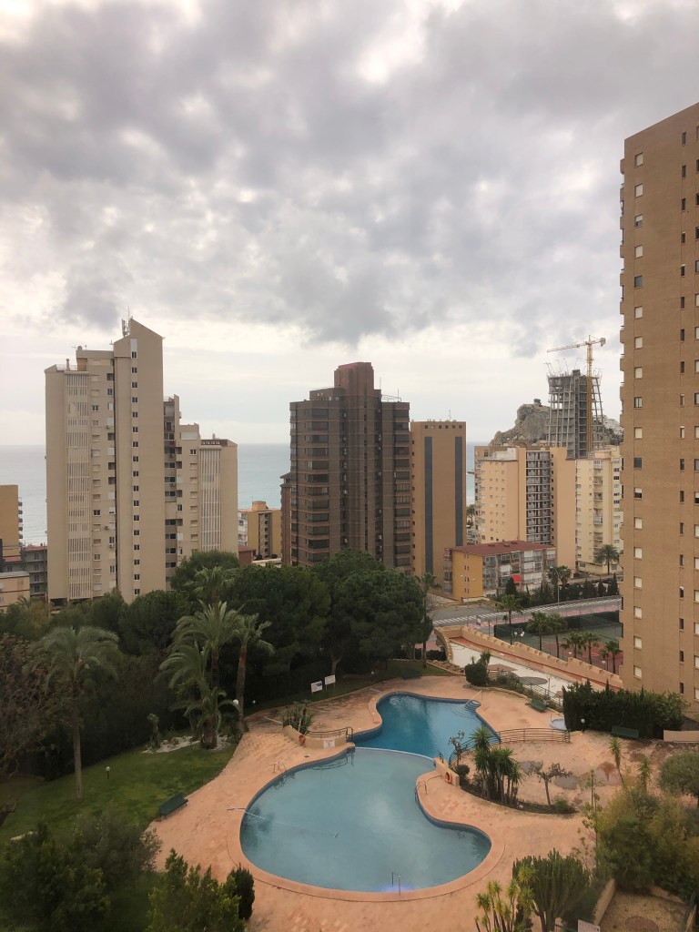 Cloudy rainy day during Spain lockdown 