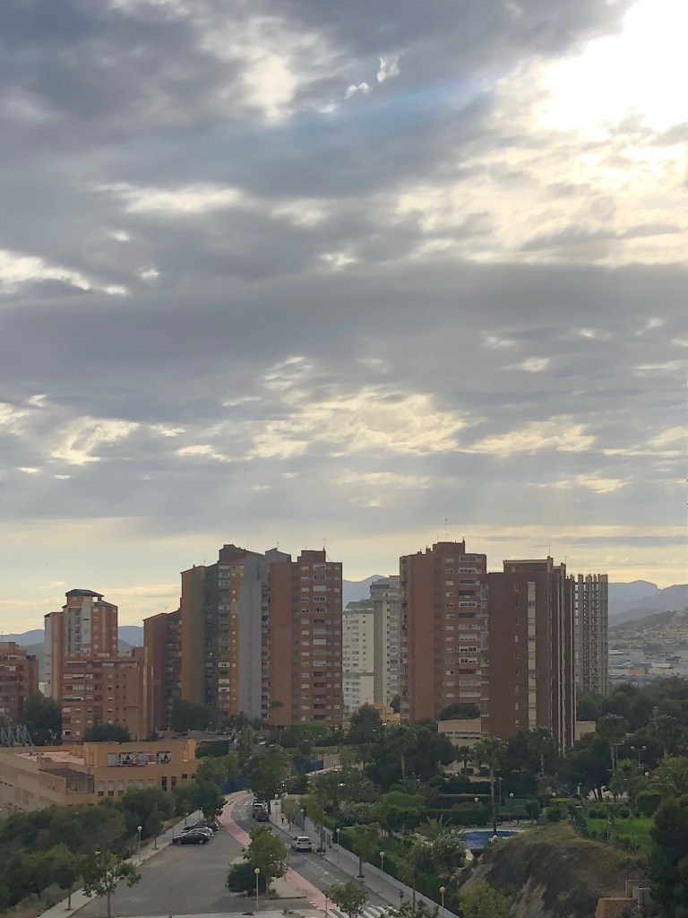 Raining and sunny in Benidorm 