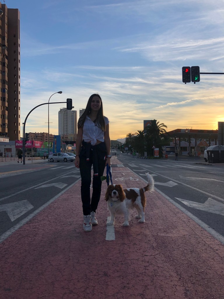 Watching the sunset Benidorm Spain 
