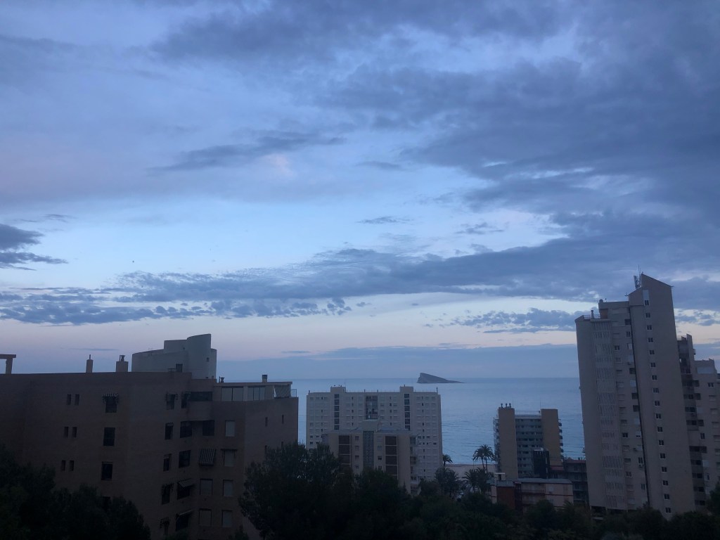 Benidorm sunset in lockdown 