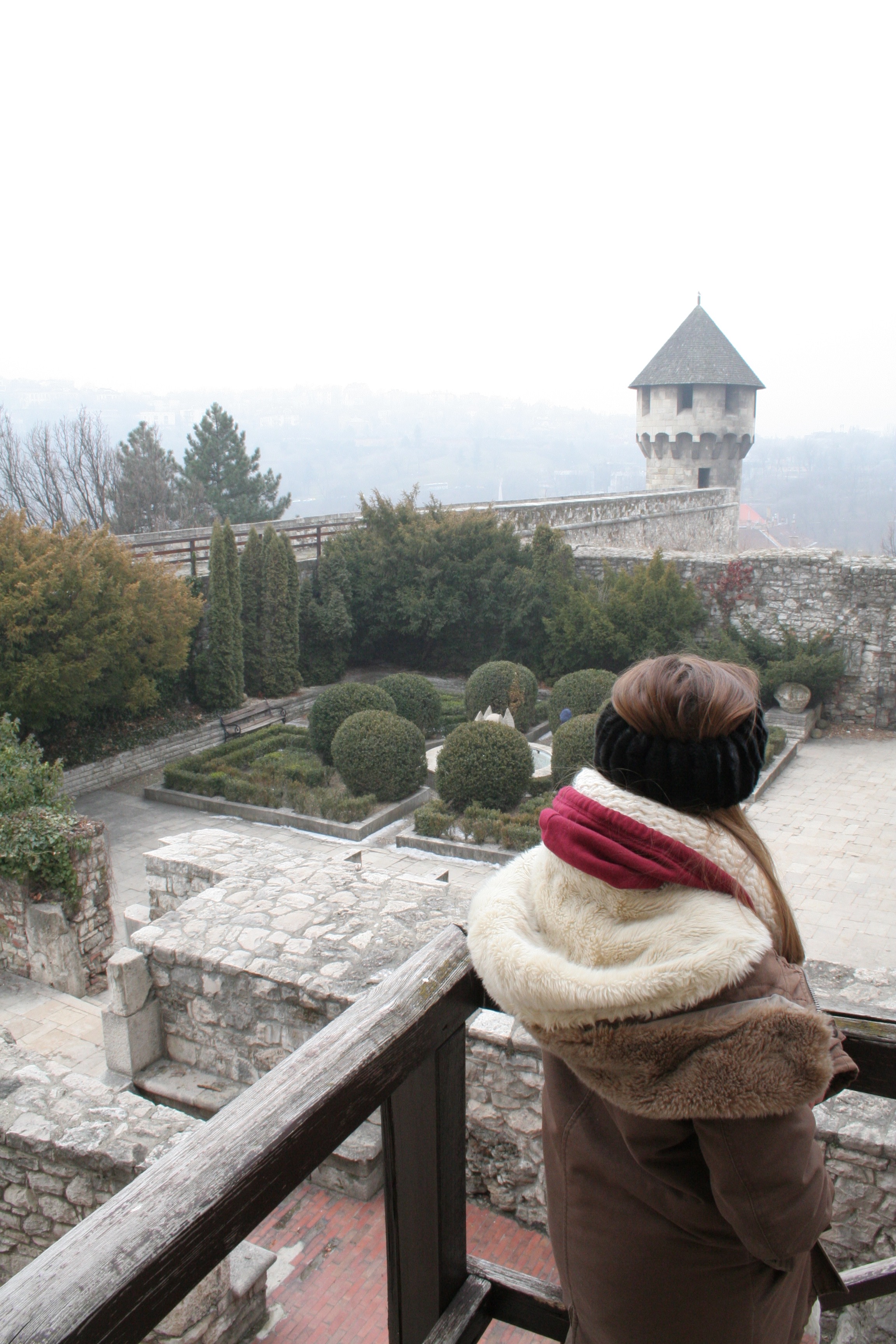budapest travel guide buda castle view of the danube and chain bridge girl looking at castle