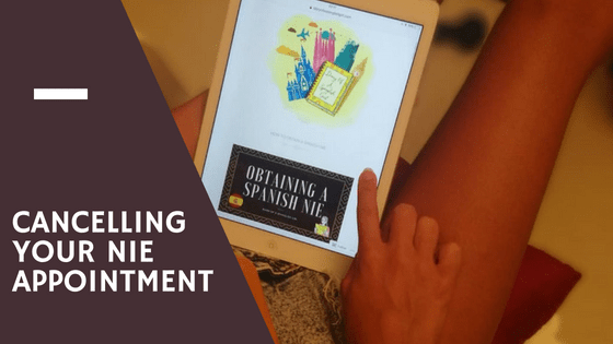 How to cancel an NIE&nbsp;appointment