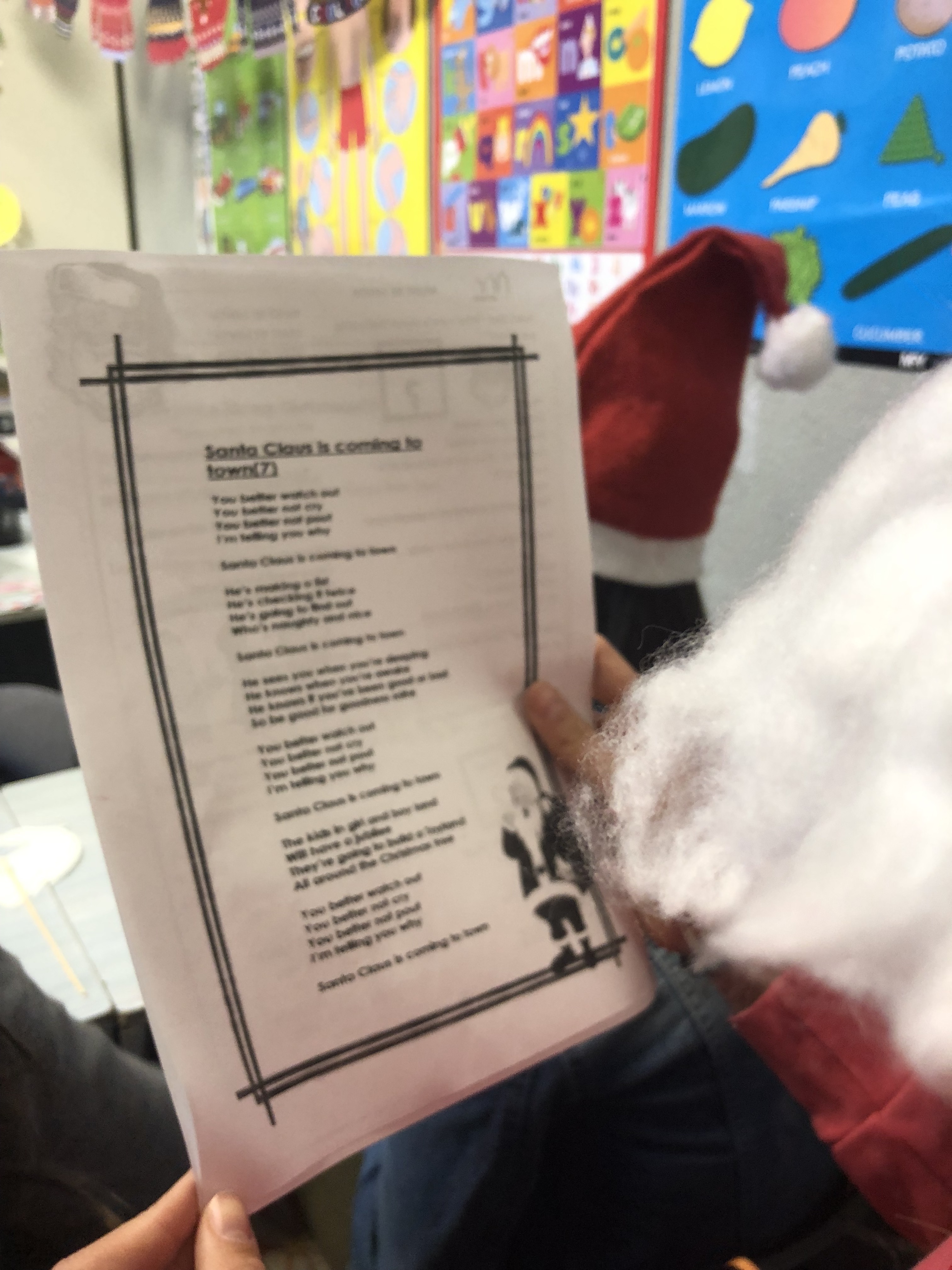 christmas carol sing a long esl children