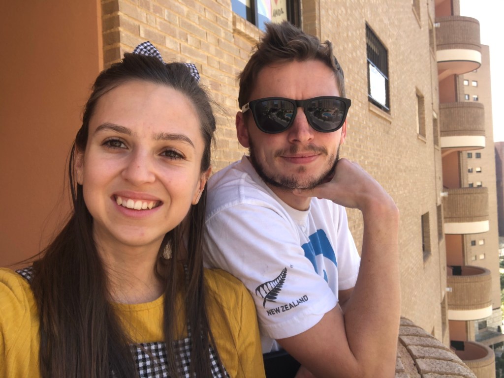 Taking in sun on the balcony 