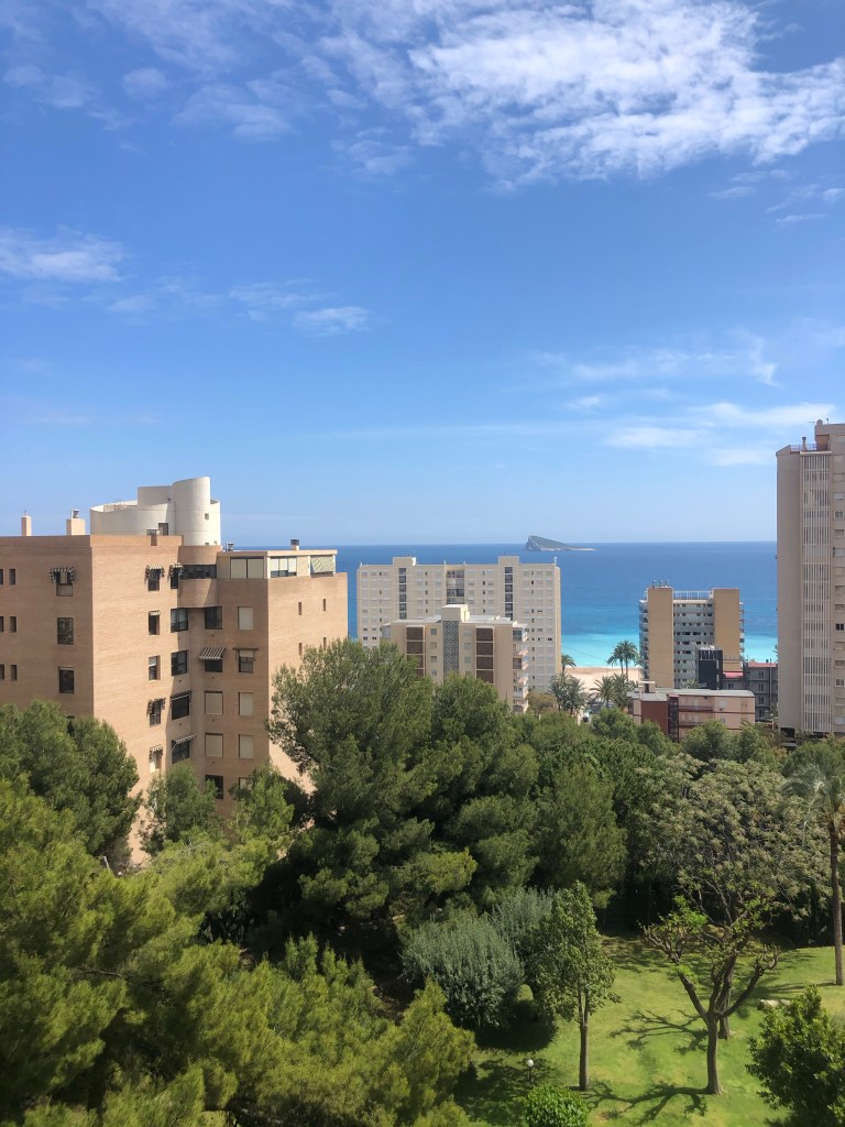 My beautiful Benidorm window views of the beach