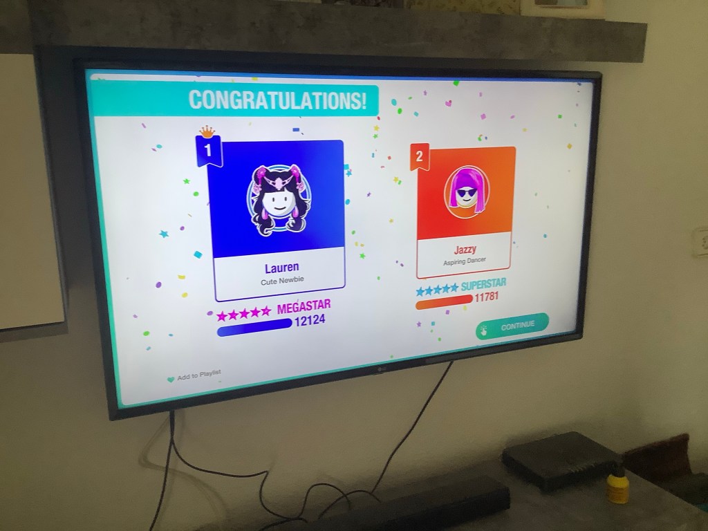 Playing just dance during lockdown for free 