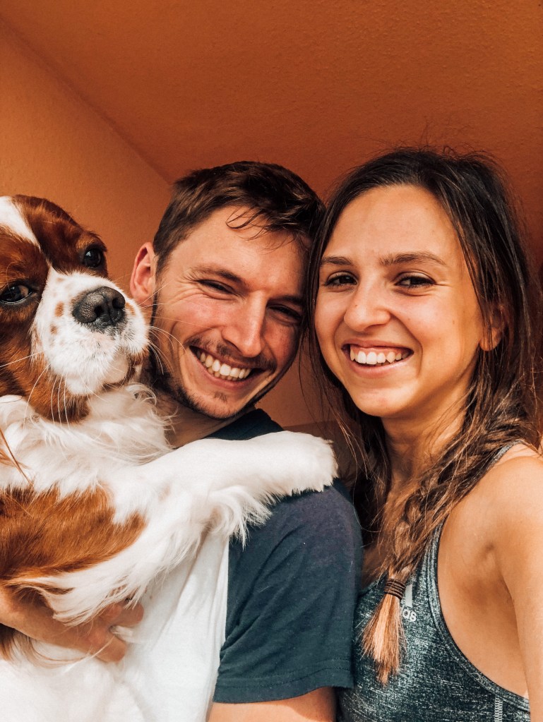 Smiling and happy in lockdown 