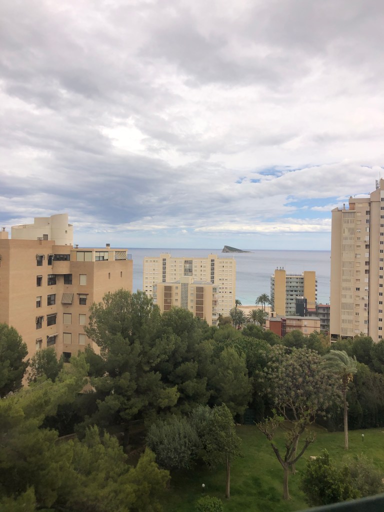 Grey cloud Benidorm April 