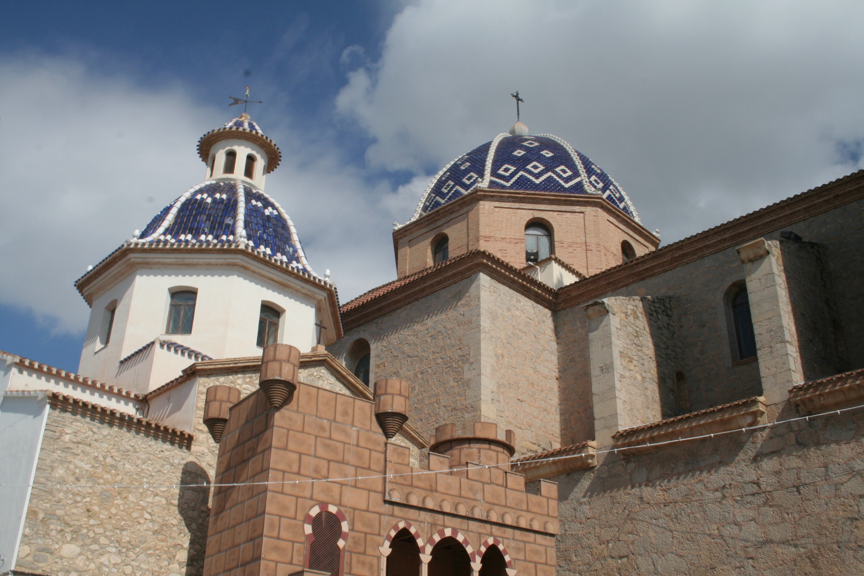 Blue domed church in Altea, Spain