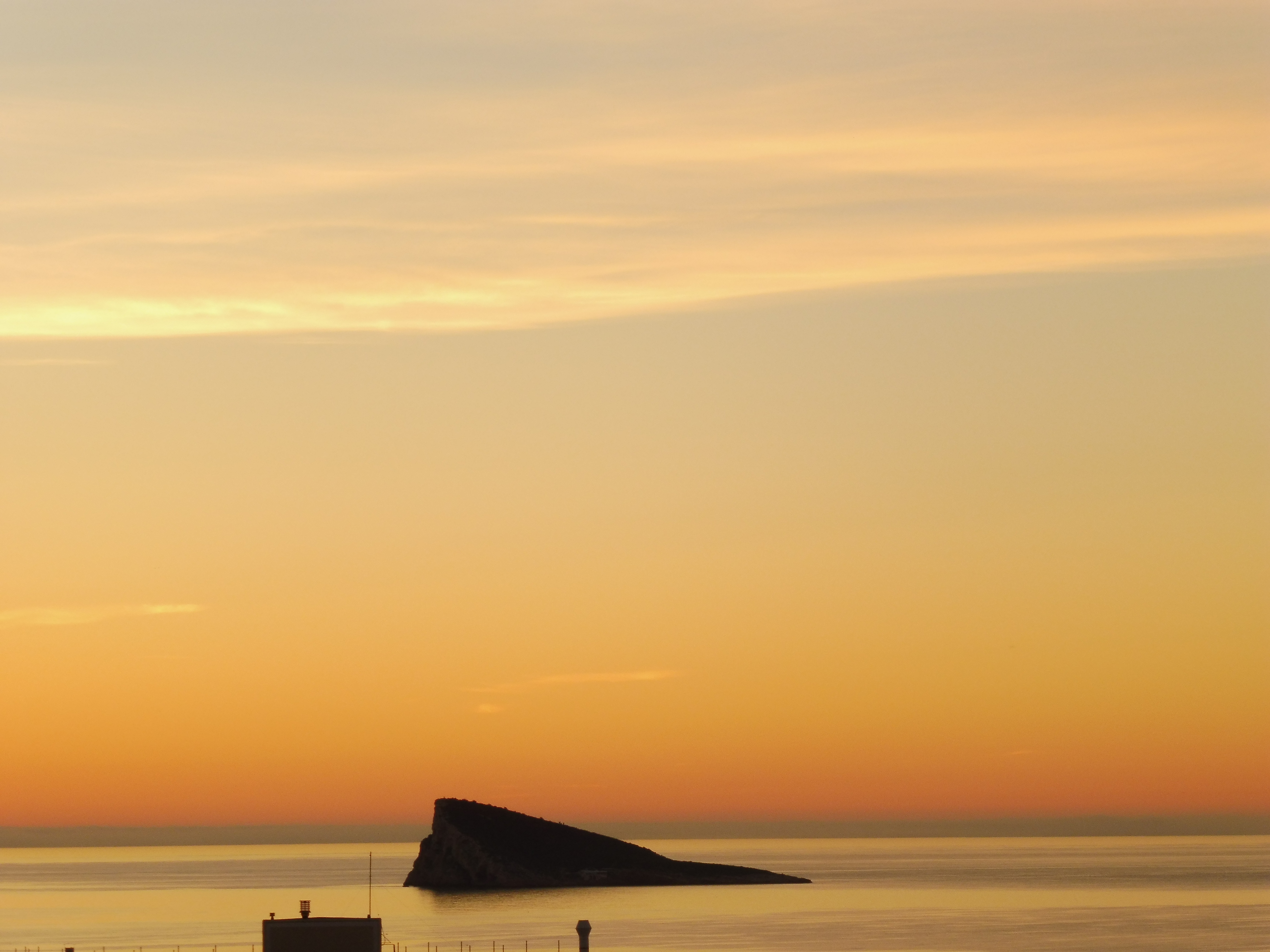 spectacular sunrise weather in benidorm in december benidorm island