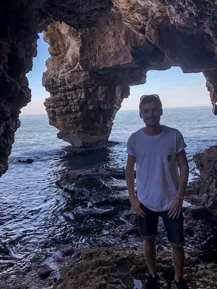 BOY AT la cova dels arcs costa blanca spain