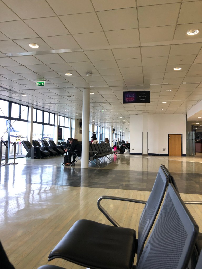 East Midlands empty departure lounge 