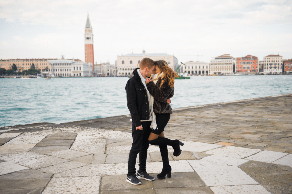We got engaged in Venice,&nbsp;Italy!