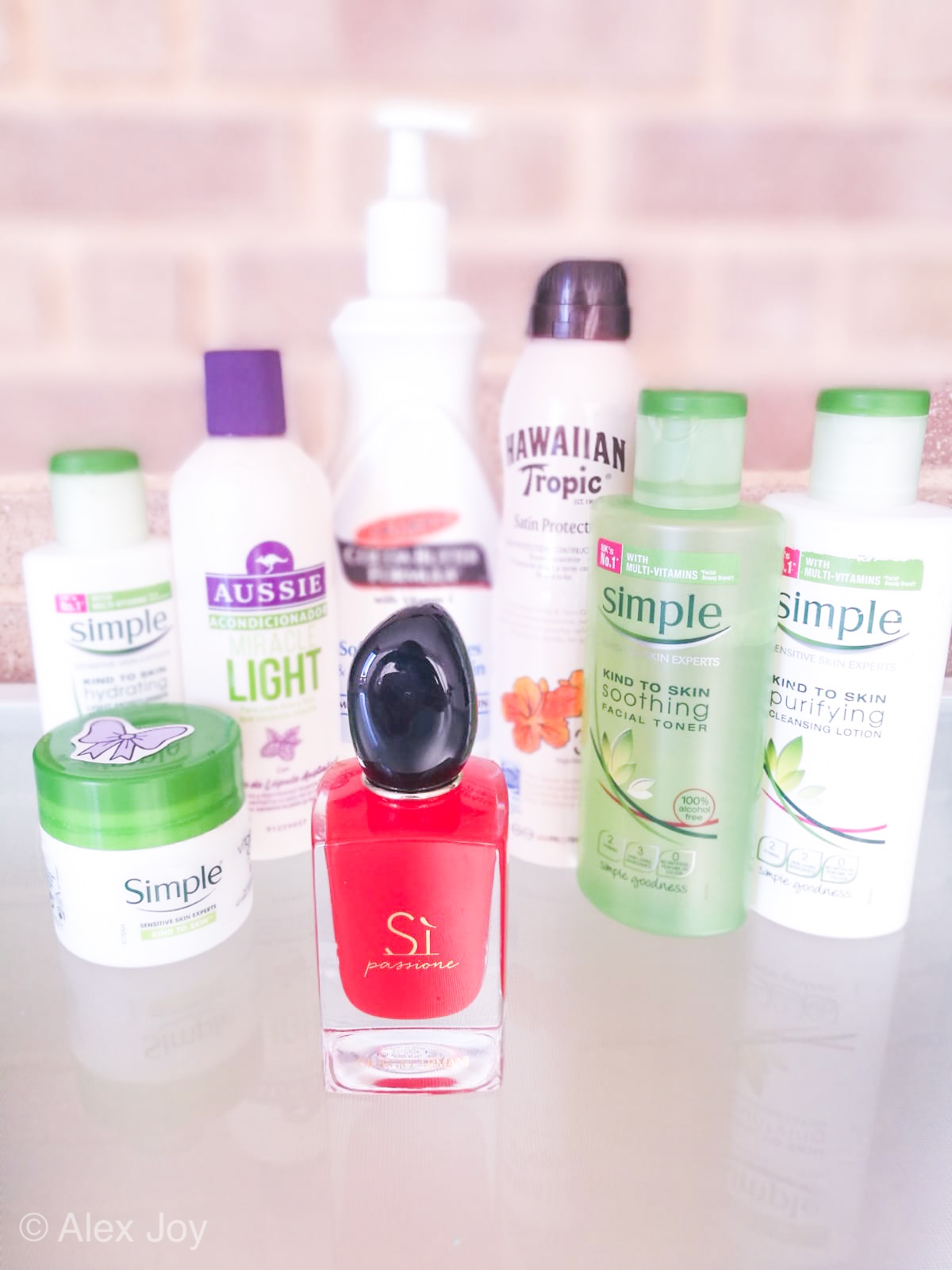 simple skincare si perfume hawaiian tropic palmers coco butter