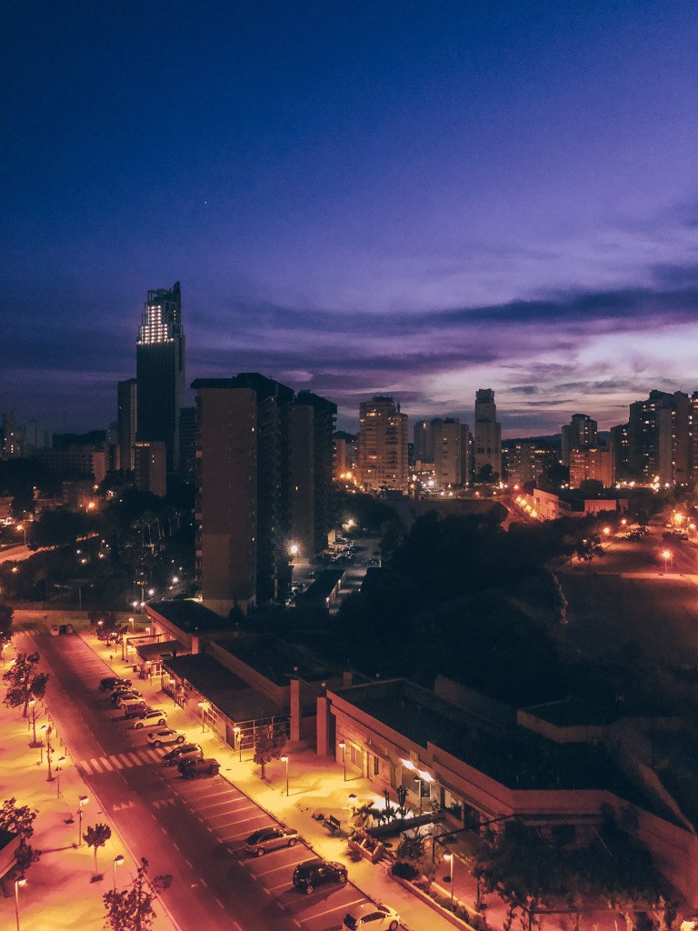 The beautiful Benidorm night sky Benidorm lockdown 2020
