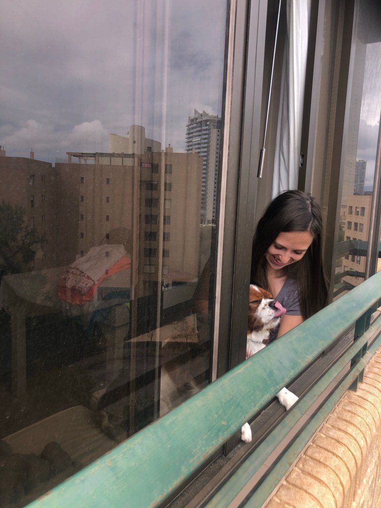 Getting fresh air Benidorm lockdown 