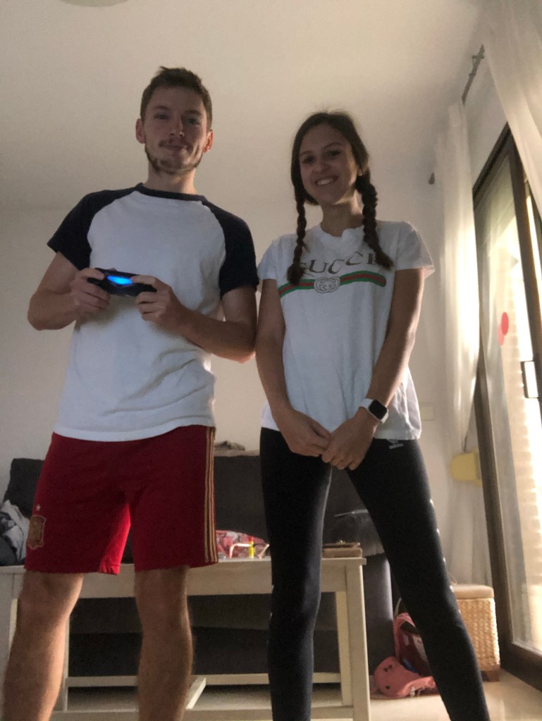 Playing just dance in lockdown 