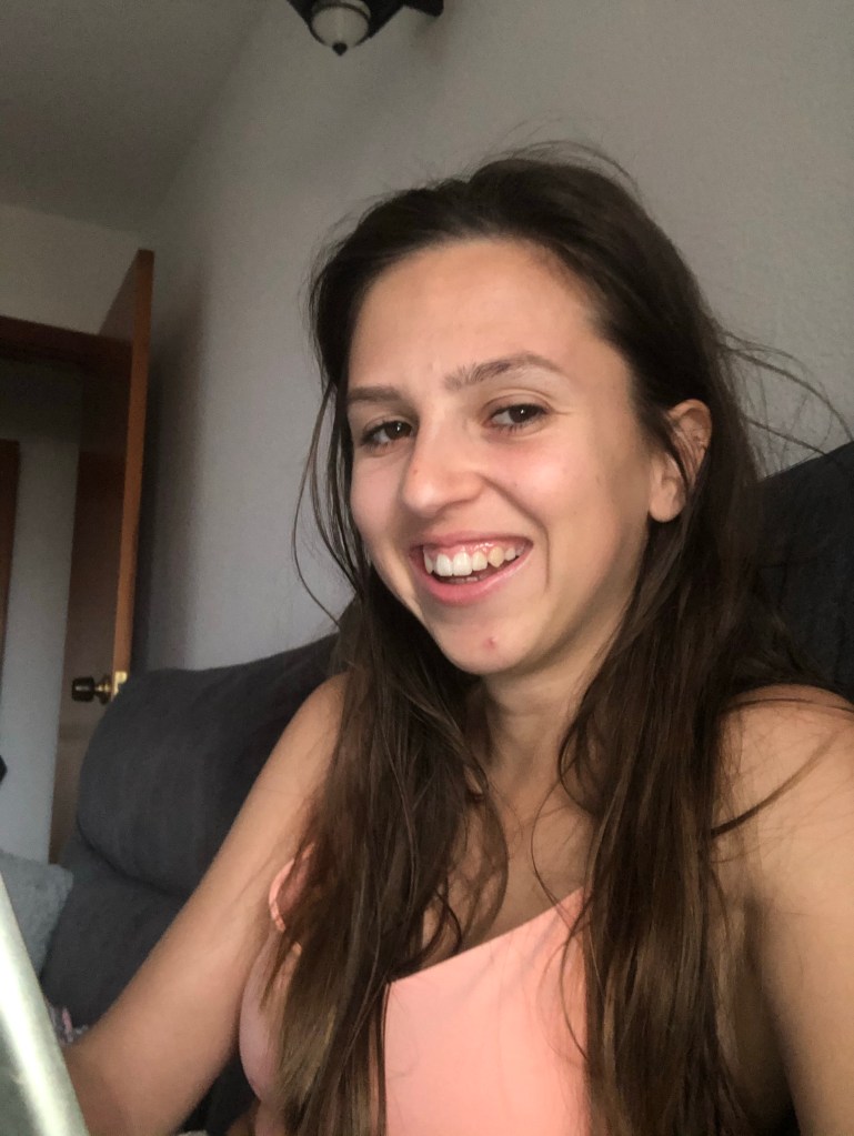 Reading my book after yoga 