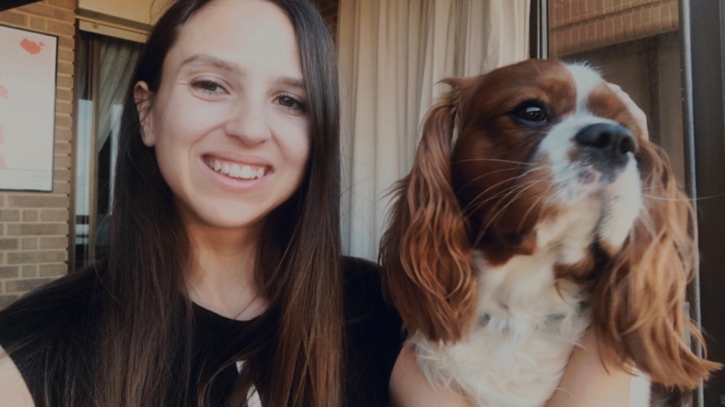 Selfie with Rio in lockdown 