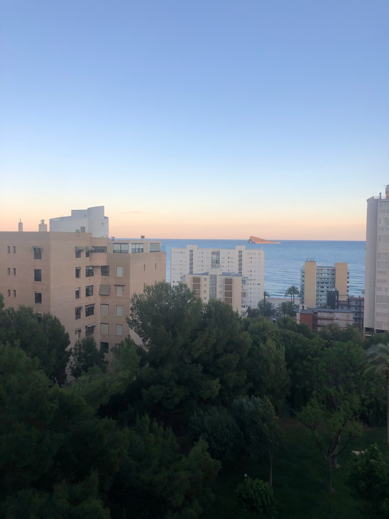 Sunset over Benidorm poniente 
