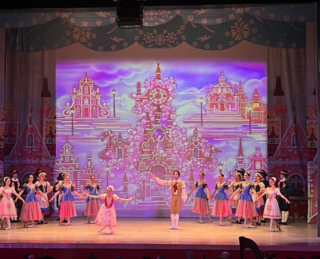 the ballerina taking her bow