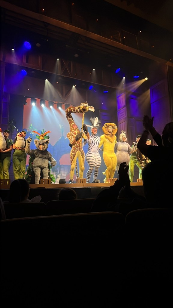 the cast of Madagascar at Peterborough new theatre